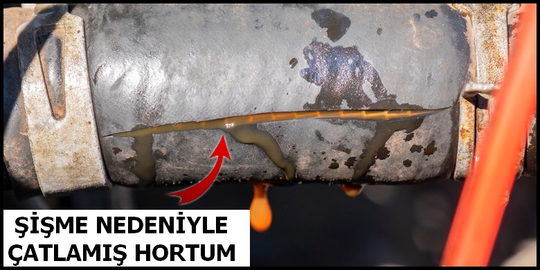 Radyatör Hortumu Neden Şişer? Hortum Şişmesi Sebebi Nedir? 2 Şişme Nedeniyle Çatlamış Radyatör Hortumu