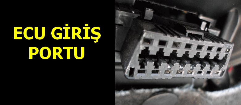 OBD Nedir ve Ne İşe Yarar? OBD Beyin Testi Nasıl Yapılır? 2 ECU Giriş Portu. Özel bağlantı aparatı ile aracın beynine bağlanılır.