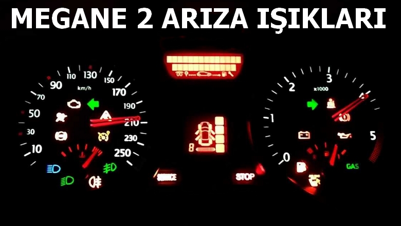 Renault Megane 2 Arıza Lambaları Anlamı | Megane Uyarı ve İkaz Işıkları Anlamları